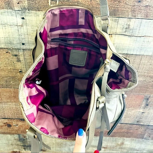 Kooba Leather Everette Tote Bag Taupe - Picture 7 of 12